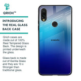 Blue Rhombus Pattern Glass Case for Xiaomi Redmi Note 7