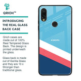 Pink & White Stripes Glass Case For Xiaomi Redmi Note 7