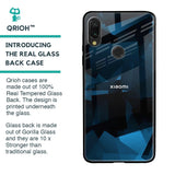 Polygonal Blue Box Glass Case For Xiaomi Redmi Note 7