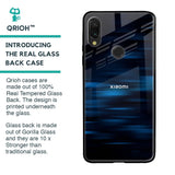 Blue Rough Abstract Glass Case for Xiaomi Redmi Note 7