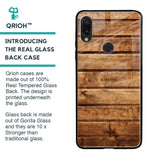 Wooden Planks Glass Case for Xiaomi Redmi Note 7