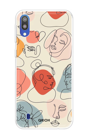 Abstract Faces Samsung Galaxy M10 Back Cover