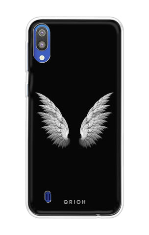 White Angel Wings Samsung Galaxy M10 Back Cover