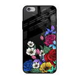 Rose Flower Bunch Art iPhone 6 Plus Glass Back Cover Online