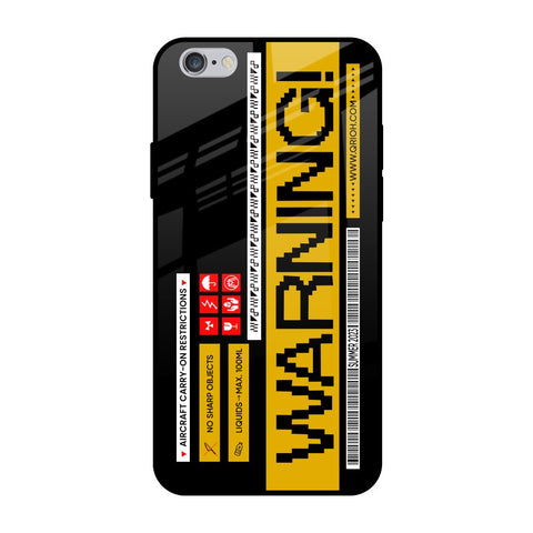 Aircraft Warning iPhone 6 Plus Glass Back Cover Online