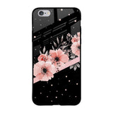 Floral Black Band iPhone 6 Plus Glass Back Cover Online