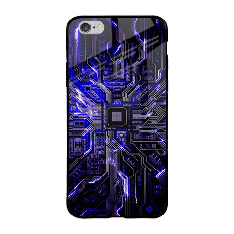 Techno Color Pattern iPhone 6 Plus Glass Back Cover Online