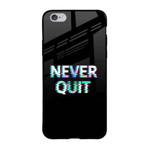 Never Quit iPhone 6 Plus Glass Back Cover Online