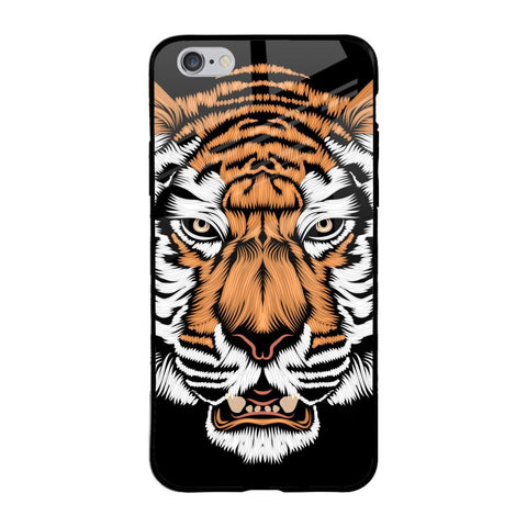 Angry Tiger iPhone 6 Plus Glass Back Cover Online