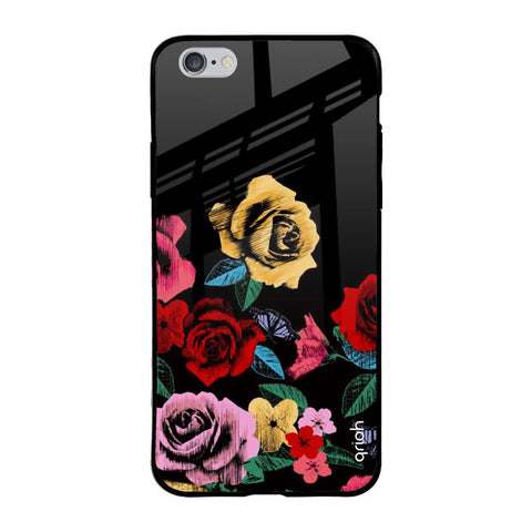 Floral Decorative iPhone 6 Plus Glass Back Cover Online