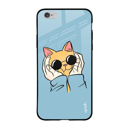 Adorable Cute Kitty iPhone 6 Plus Glass Back Cover Online