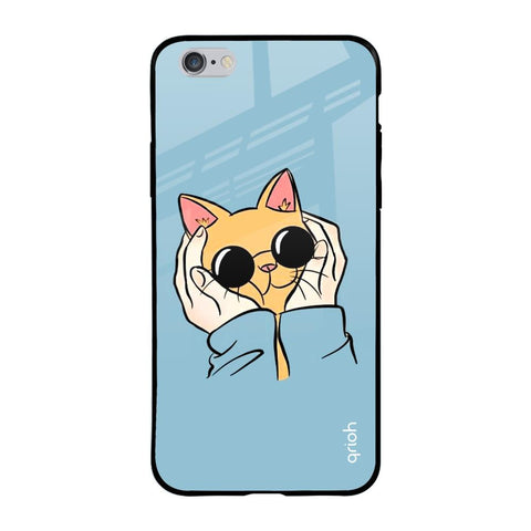 Adorable Cute Kitty iPhone 6 Plus Glass Back Cover Online