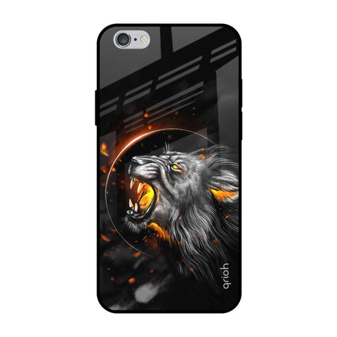 Aggressive Lion iPhone 6 Plus Glass Back Cover Online