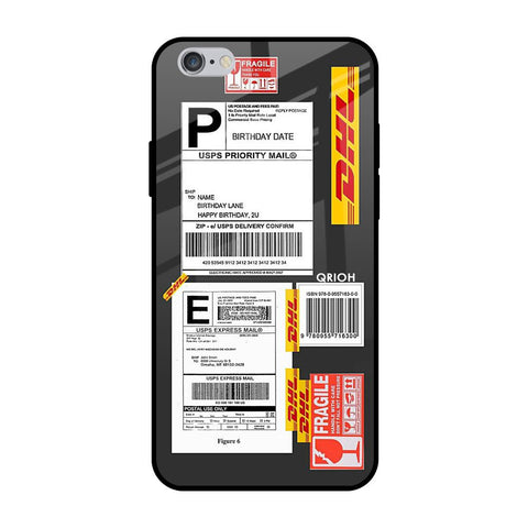 Cool Barcode Label iPhone 6 Plus Glass Back Cover Online
