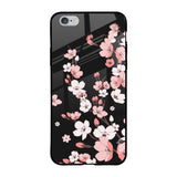 Black Cherry Blossom Apple iPhone 6 Plus Glass Cases & Covers Online
