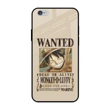 Luffy Wanted iPhone 6 Plus Glass Back Cover Online