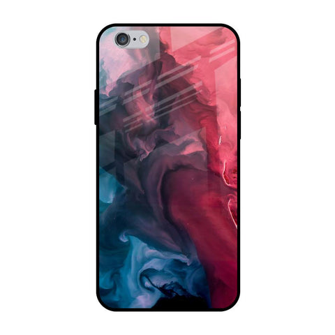 Blue & Red Smoke iPhone 6 Plus Glass Back Cover Online