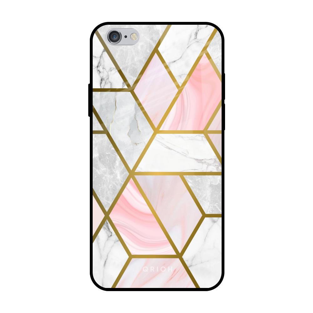 Geometrical Marble iPhone 6 Plus Glass Back Cover Online