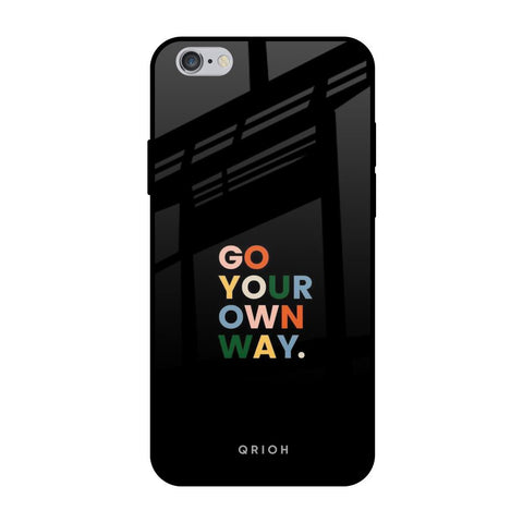 Go Your Own Way iPhone 6 Plus Glass Back Cover Online