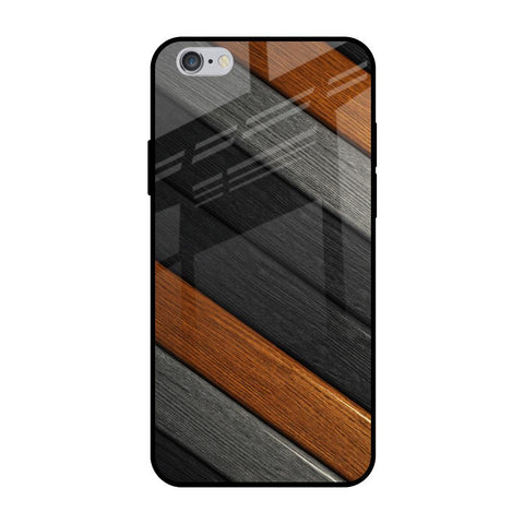 Tri Color Wood iPhone 6 Plus Glass Back Cover Online