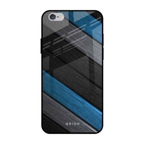 Multicolor Wooden Effect iPhone 6 Plus Glass Back Cover Online