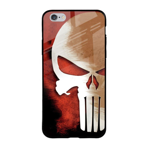 Red Skull iPhone 6 Plus Glass Back Cover Online