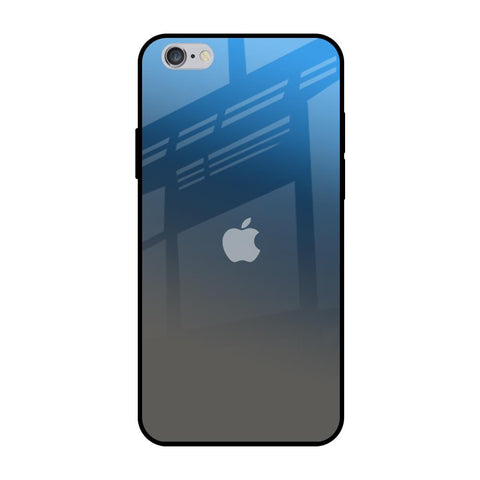 Blue Grey Ombre iPhone 6 Plus Glass Back Cover Online