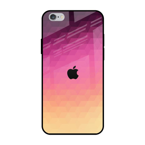 Geometric Pink Diamond iPhone 6 Plus Glass Back Cover Online