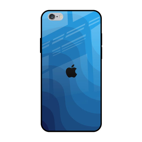 Blue Wave Abstract iPhone 6 Plus Glass Back Cover Online