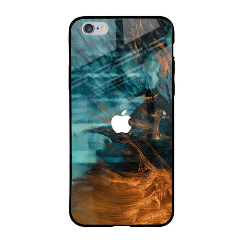 Golden Splash iPhone 6 Plus Glass Back Cover Online
