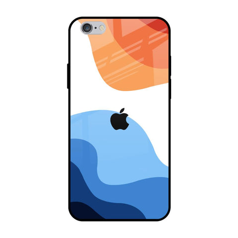 Wavy Color Pattern iPhone 6 Plus Glass Back Cover Online