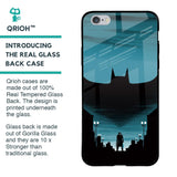 Cyan Bat Glass Case for iPhone 6 Plus
