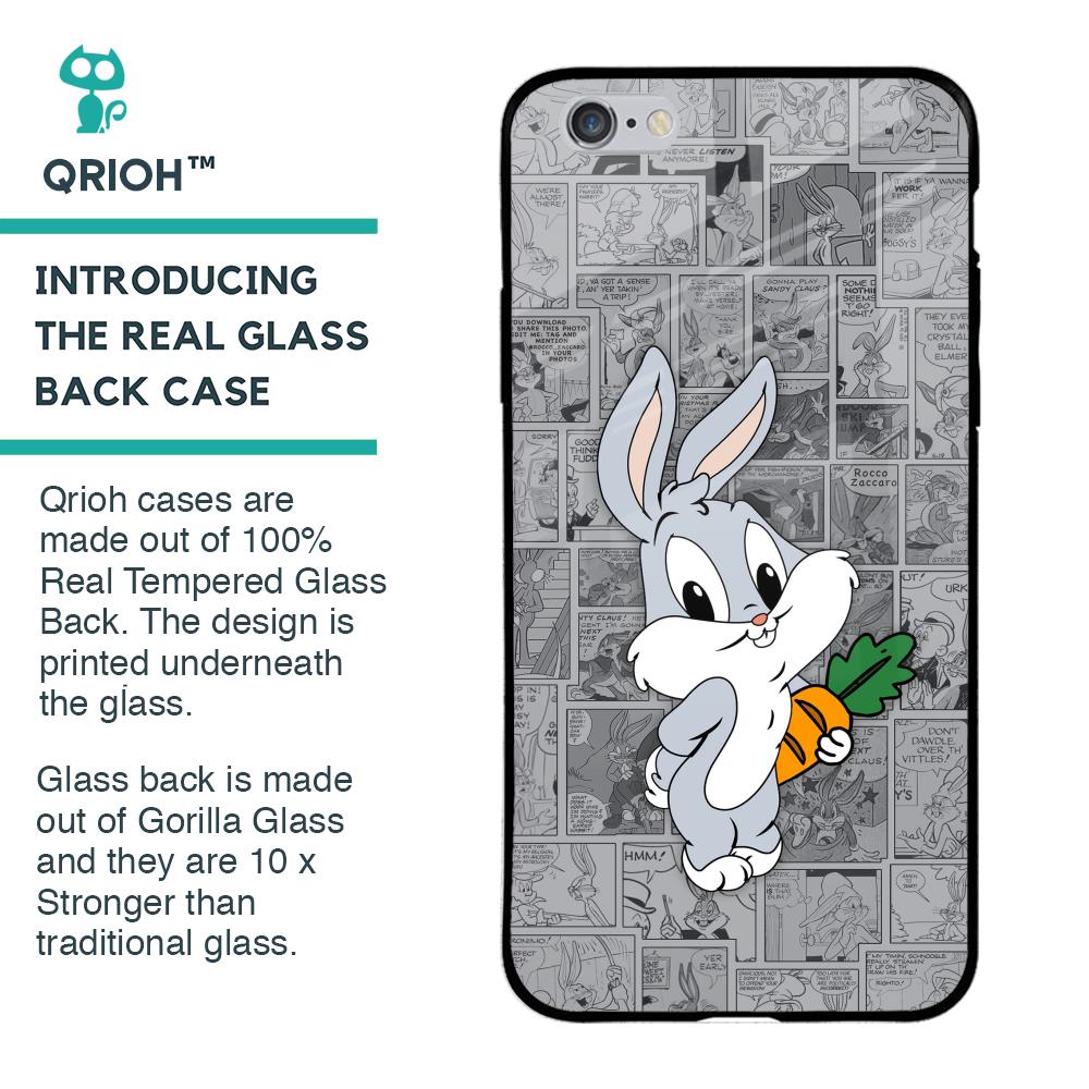 Cute Baby Bunny Glass Case for iPhone 6 Plus