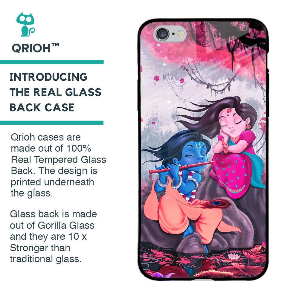 Radha Krishna Art Glass Case for iPhone 6 Plus