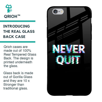 Never Quit Glass Case For iPhone 6 Plus