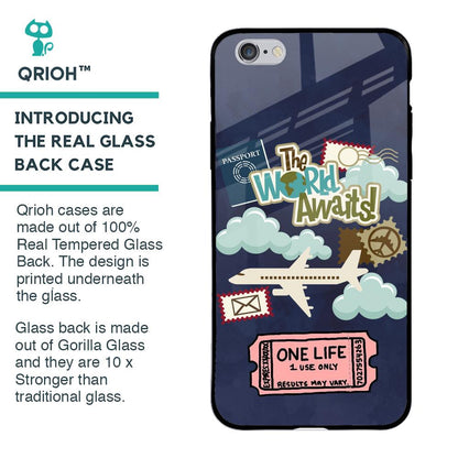 Tour The World Glass Case For iPhone 6 Plus