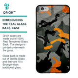 Camouflage Orange Glass Case For iPhone 6 Plus