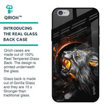 Aggressive Lion Glass Case for iPhone 6 Plus