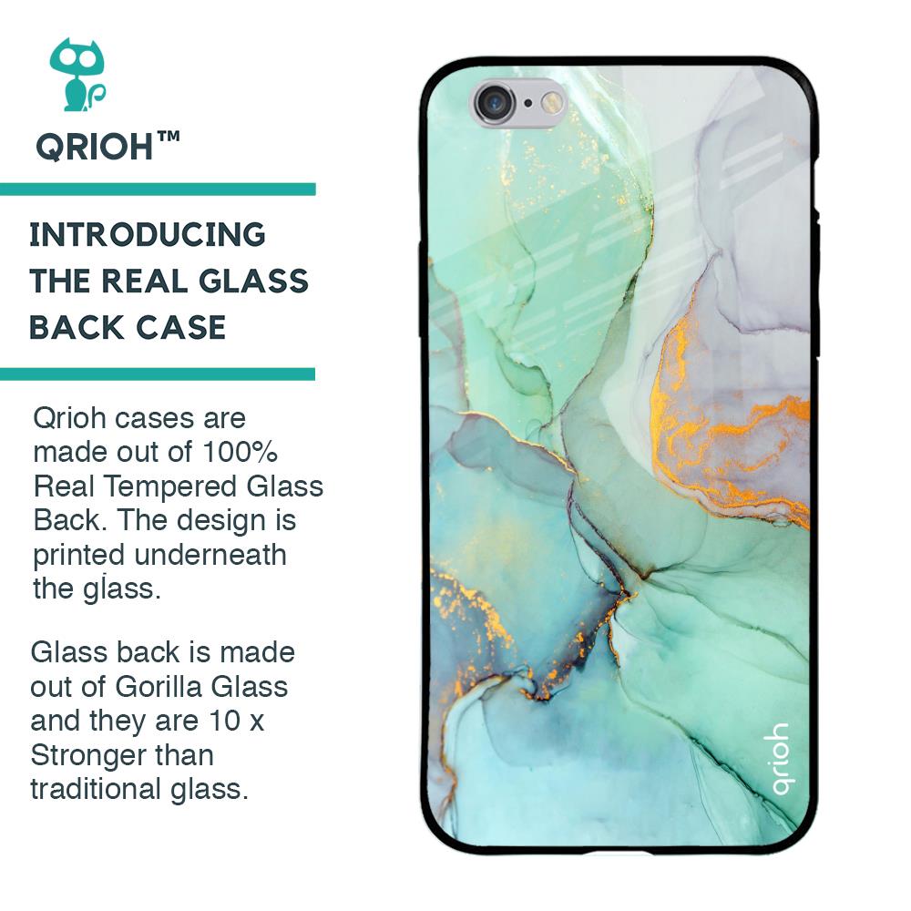 Green Marble Glass case for iPhone 6 Plus