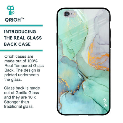 Green Marble Glass case for iPhone 6 Plus