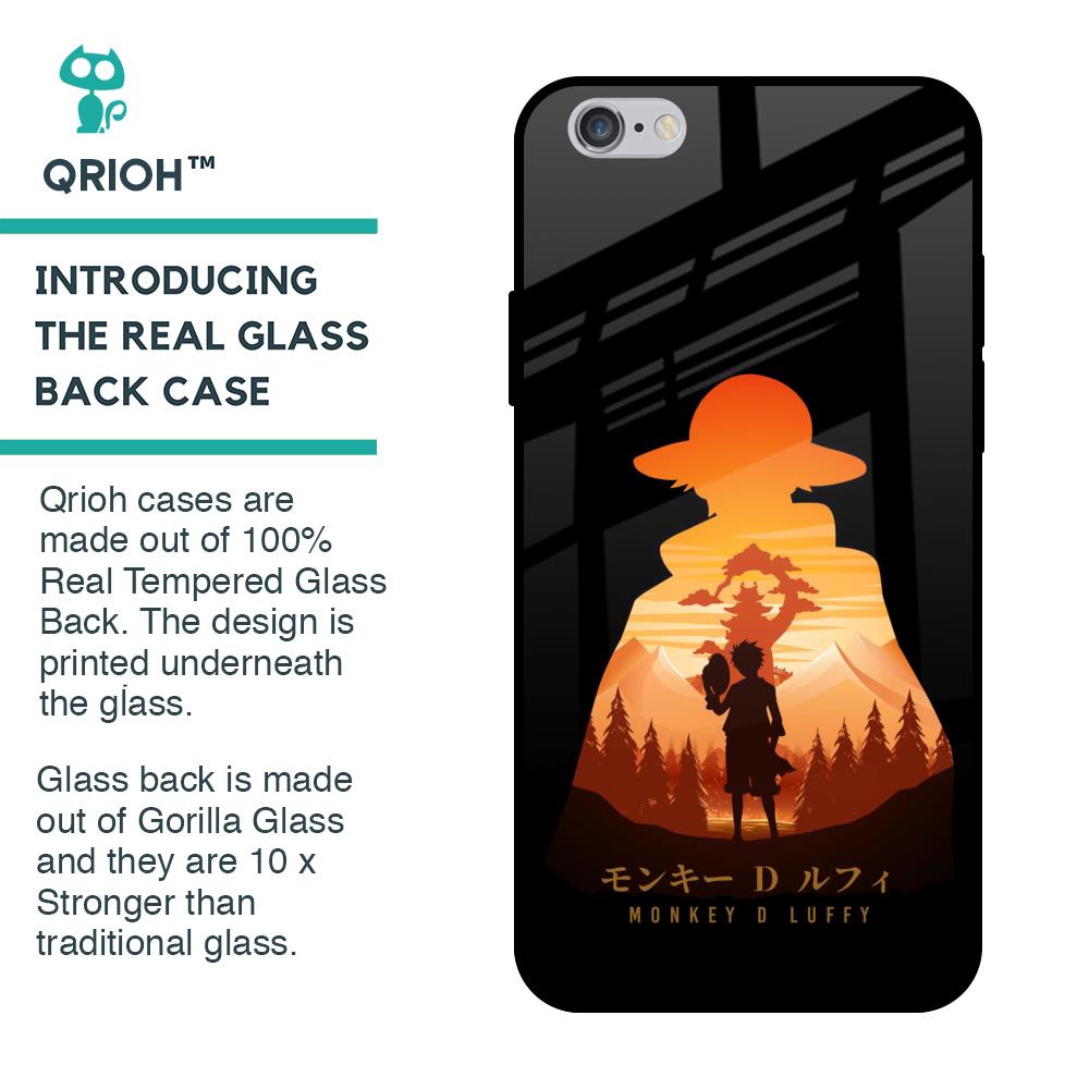Luffy One Piece Glass Case for iPhone 6 Plus