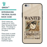 Luffy Wanted Glass Case for iPhone 6 Plus