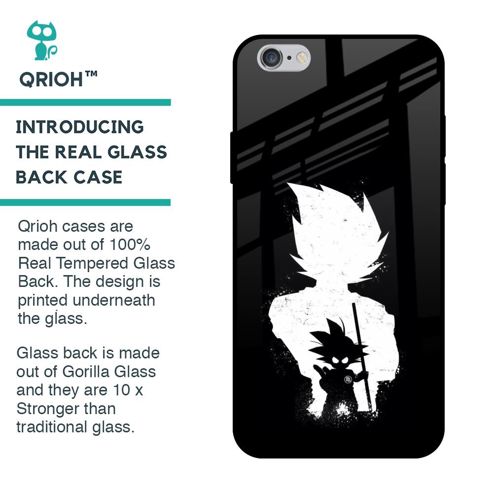 Monochrome Goku Glass Case for iPhone 6 Plus