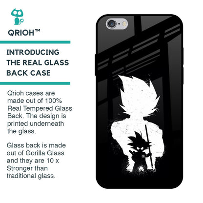 Monochrome Goku Glass Case for iPhone 6 Plus