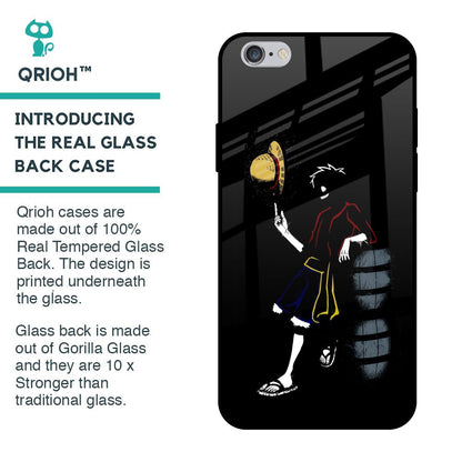 Luffy Line Art Glass Case for iPhone 6 Plus