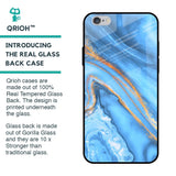 Vibrant Blue Marble Glass Case for iPhone 6 Plus