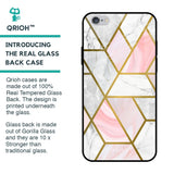 Geometrical Marble Glass Case for iPhone 6 Plus