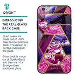 Electroplated Geometric Marble Glass Case for iPhone 6 Plus