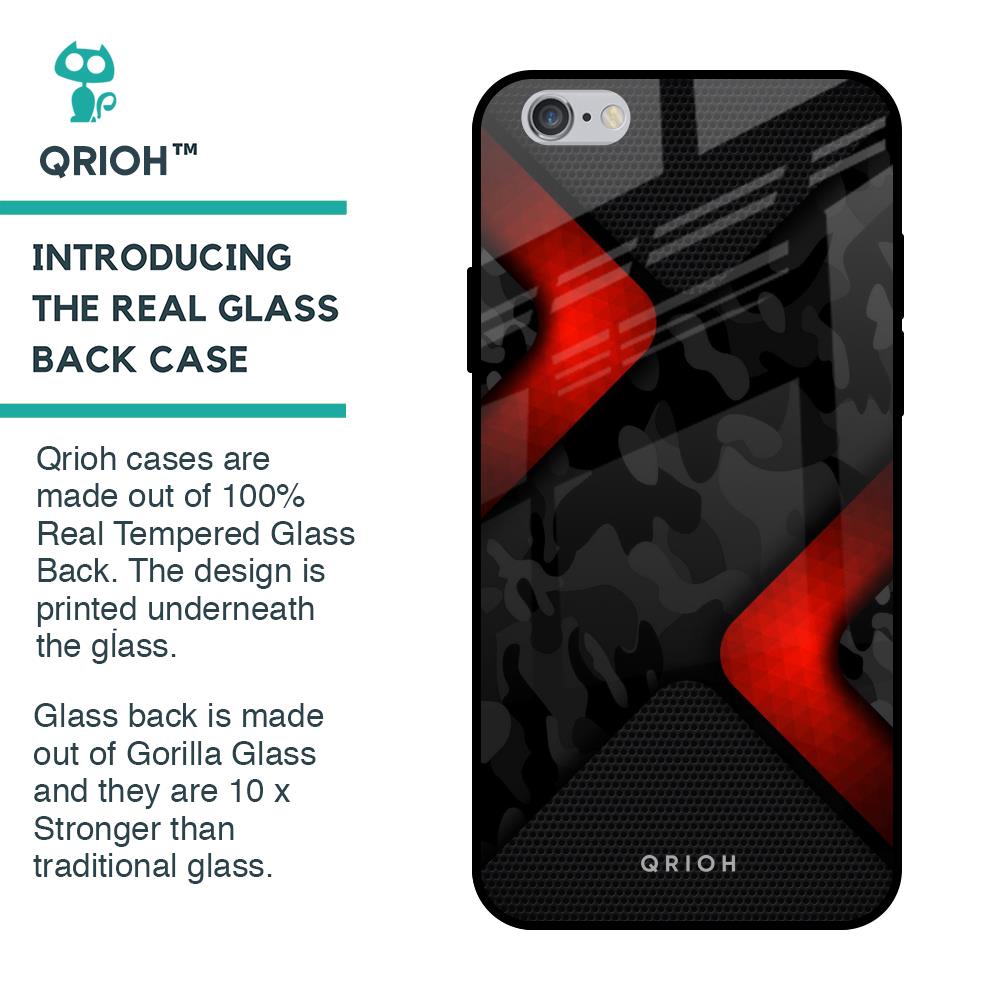 Modern Camo Abstract Glass Case for iPhone 6 Plus