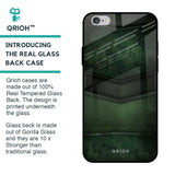 Green Leather Glass Case for iPhone 6 Plus